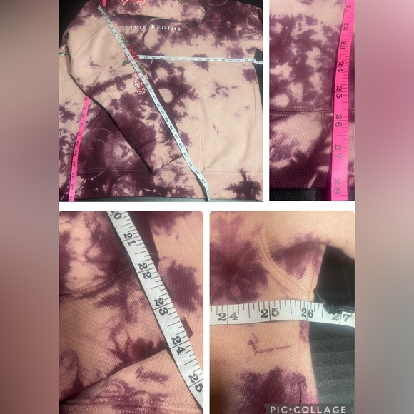 BNWT CIVIL REGIME CRANBERRY MARBLE WASH MEDIUM MENS UNISEX TIE DYE HOODIE - Picture 12 of 16